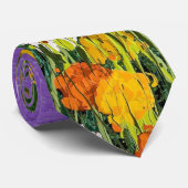 威厳のあるな草原の野生の花の芸術のタイ ネクタイ (ロール)
