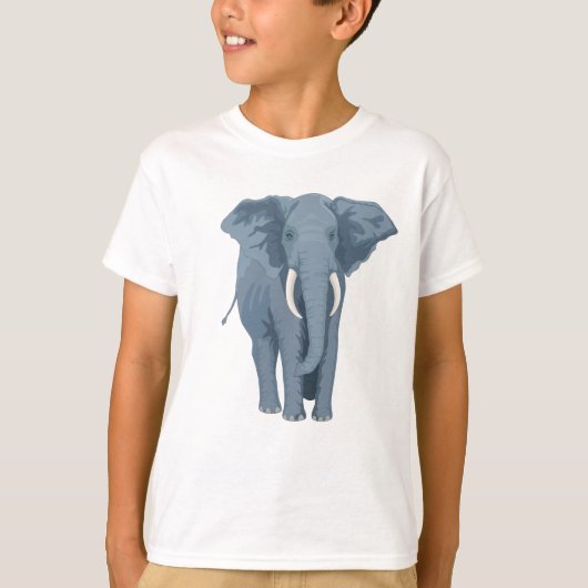 威厳のあるな象 Tシャツ (正面)