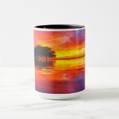 威厳のあるな雲及び反射 マグカップ (中央)