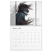 威厳のあるな馬AmyLyn Bihrleのカレンダーの芸術 カレンダー (2月 2027)