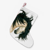 威厳のあるなBuckskinの馬Bihrleに貯蔵するクリスマス スモールクリスマスストッキング (正面 (吊り時))