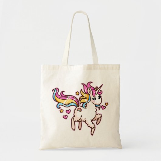威厳のあるなLlamacorn トートバッグ (正面)