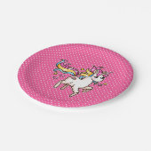 威厳のあるなLlamacorn ペーパープレート (アングル)