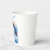 威厳のあるの絵画スタイルで 紙コップ (左)