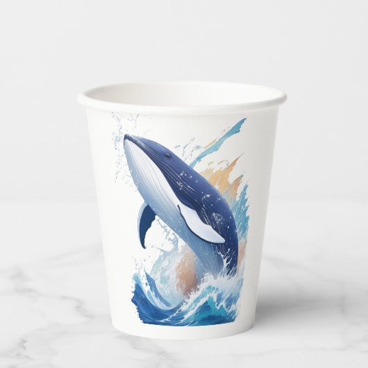 威厳のあるの絵画スタイルで 紙コップ (正面)