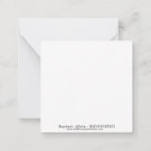 威厳のあるアフリカゾウ – 絶滅危惧動物 –  ノートカード (裏面)