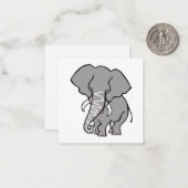 威厳のあるアフリカゾウ – 絶滅危惧動物 –  ノートカード (正面/裏面インサイチュ)
