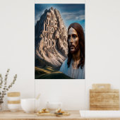 威厳のあるイエス：山の守護者 ポスター (キッチン)