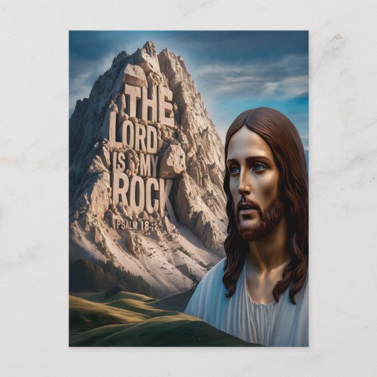 威厳のあるイエス：山の守護者 ポストカード (正面)