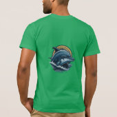 威厳のあるイルカ Tシャツ (裏面)