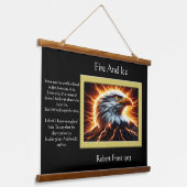 威厳のあるイーグル：稲妻 吊り下げ型タペストリー (傾斜あり)