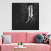 威厳のあるウォーターフォールBoka inスロベニア キャンバスプリント (インサイチュ (リビング))