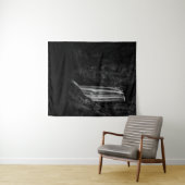 威厳のあるウォーターフォールBoka inスロベニア タペストリー (インサイチュ(横))