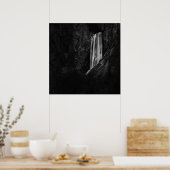 威厳のあるウォーターフォールBoka inスロベニア ポスター (キッチン)