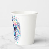 威厳のあるエレガントイルカの赤ちゃん 紙コップ (左)