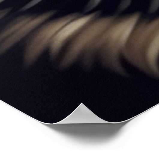 威厳のあるオオカミ ポスター (角)