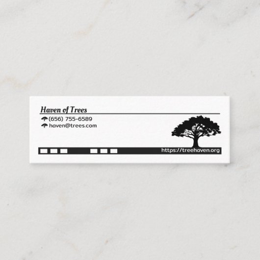 威厳のあるオーク:時と自然の証 コーリングカード (正面)