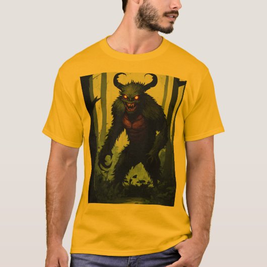 威厳のあるキツネばねTシャツ Tシャツ (正面)