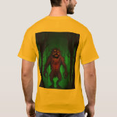 威厳のあるキツネばねTシャツ Tシャツ (裏面)