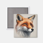 威厳のあるキツネ マグネット (正面/裏面)