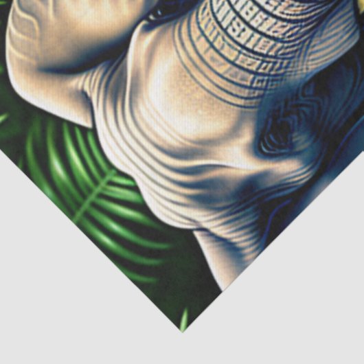 威厳のあるジャングルゾウ – 野生と無料 薄葉紙 (詳細)