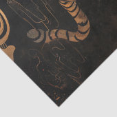 威厳のあるタイガーウォーはっきりしたクウォーターカラーアート 薄葉紙 (詳細)