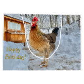 威厳のあるチキン抱き枕 ラージペーパーバッグ (裏面)