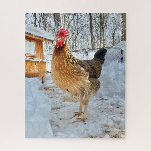 威厳のあるチキン ジグソーパズル (縦)