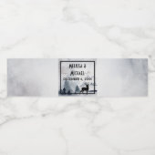 威厳のあるトナカイ灰色の水結婚色 ペットボトルラベル (シングルラベル)