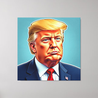 威厳のあるトランプ キャンバスプリント