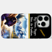 威厳のあるバッファローバイザセレネマウンテンリバー Case-Mate iPhoneケース (裏面 (横))