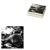 威厳のあるピーコックウッドアートスタンプ ラバースタンプ (押印)