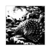 威厳のあるピーコックウッドアートスタンプ ラバースタンプ (インプリント)