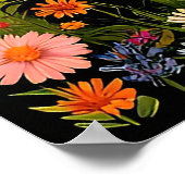 威厳のあるブラックホース走ズ ポスター (角)