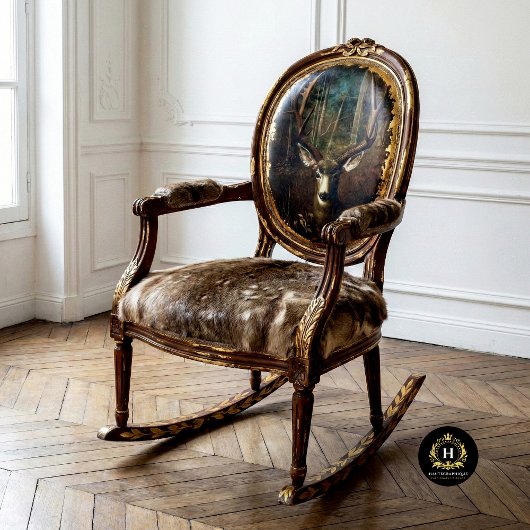 威厳のあるヴィンテージ鹿フォレストデコペ紙 薄葉紙