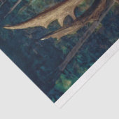 威厳のあるヴィンテージ鹿フォレストデコペ紙 薄葉紙 (詳細)