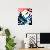 威厳のある中国 – ランドスケープと街並み ポスター (ホームオフィス)