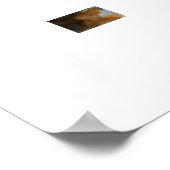 威厳のある城フランスの水彩画ポスター ポスター (角)