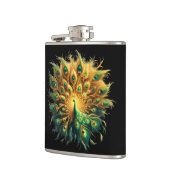 威厳のある孔雀踊り フラスク (左)