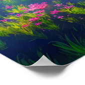 威厳のある小さな島の木 ポスター (角)