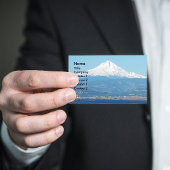 威厳のある山フード景観 名刺