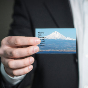 威厳のある山フード景観 名刺