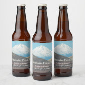 威厳のある山フーパーソナライズされたド ビールラベル (ボトル)
