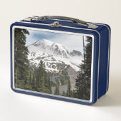 威厳のある山レイニアーランドスケープ メタルランチボックス (正面)