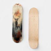 威厳のある山林の霧、レトロ荒野 スケートボード (正面)