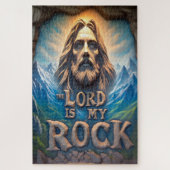 威厳のある山:主は私の岩 ジグソーパズル (縦)