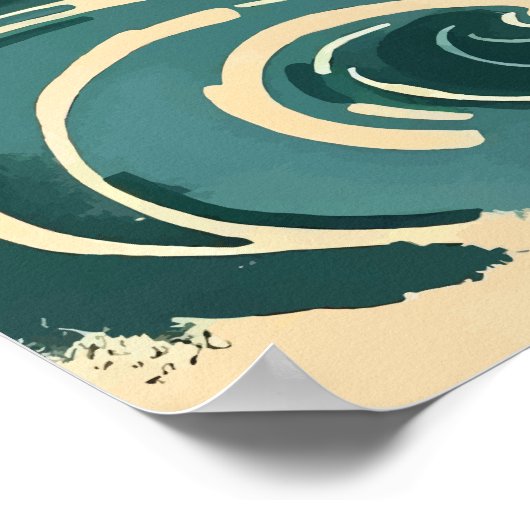 威厳のある島象 – 熱帯性牙ジャイアント ポスター (角)