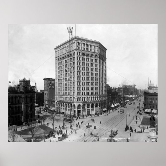 威厳のある建物、デトロイト: 1899 ポスター (正面)
