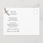 威厳のある抽象芸術グース引っ越しました 案内ポストカード (裏面)