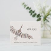 威厳のある抽象芸術グース引っ越しました 案内ポストカード (スタンド正面)